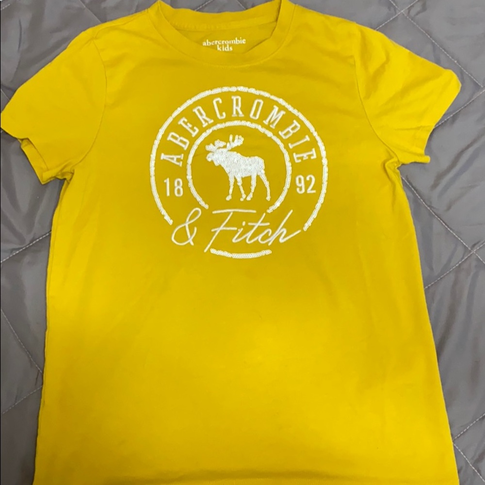 Abercrombie kids embroidered sequence T-shirt